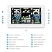 Weather Station Wireless Indoor Outdoor, Thermometer Wireless with Remote Sensor, Home Weather Station, Color Display Digital Weather Forecast, Humidity, Atomic Clock, Air Pressure for Home