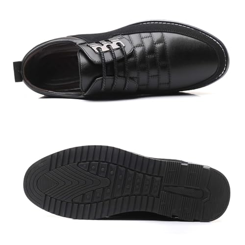 Mens Dress Shoes Casual Business Oxford Derby Orthopedic Leather Shoes Simple Lace-up Walk Loafers Flats Shoes for Men 6