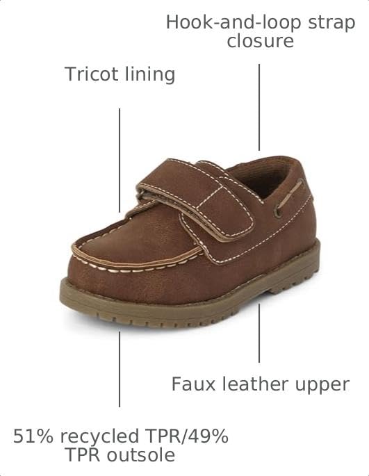 The Children's Place,Baby Boys and Toddler Slip On Boat Shoes,Tan,Toddler,9 - image 2