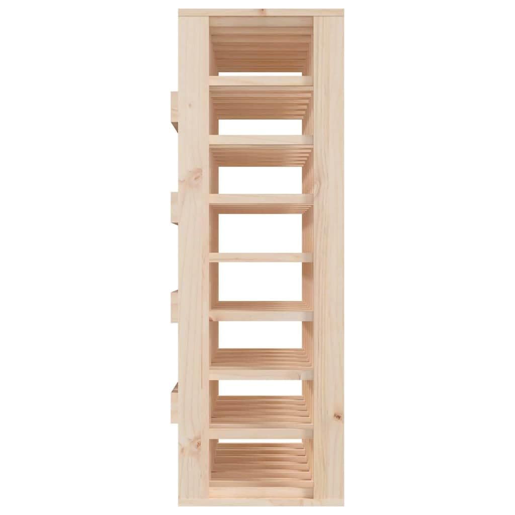 Scaffale per vino in legno di pino massiccio, 70 x 33 x 94 cm, per bottiglie di vino, da parete e da pavimento, struttura rustica