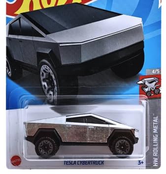 Image of HW Die-Cast 1:64 For Ages 3 And Up (Tesla Cybertruck | HW Rolling Metal), Grey