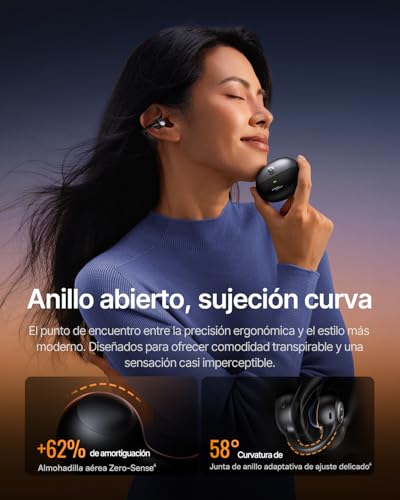 Miniatura 4 de Baseus Inspire XC1 Auriculares Open-Ear, Sound by Bose, Cloud Comfort, con Dolby Audio | Hi-Res | Unidad híbrida de 2 vías | Tweeter Knowles BA, autonomía de 40 h, IP66, Llamadas nítidas con IA