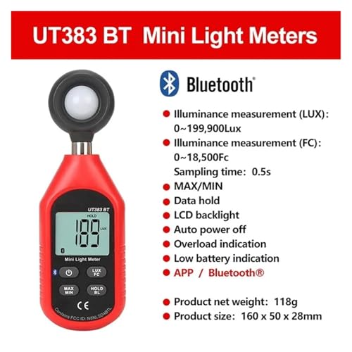 Comprobador ambiental UT383 para solucionar problemas de luz en oficina 2