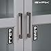 iSYFIX Push Pull Stickers Sign - 2 Pack 2x5 inch -Vertical Decal Self-Adhesive, Black/White Vinyl Sticker for Doors in Business, Stores, Cafes, Shops & More. Indoor and Outdoor use.