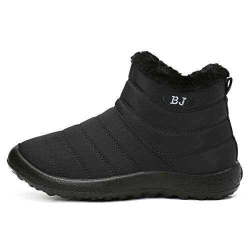 Camfosy Dames Winter Sneeuwlaarzen, Waterdichte Bont Gevoerd Warm Enkellaarsjes Dames Outdoor Platte Wandelschoenen… - Image 5