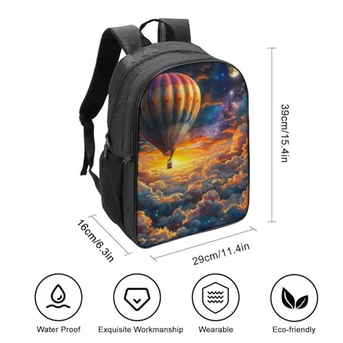 Mochilas infantiles impermeables con estampado de globos para el colegio y viaje 2