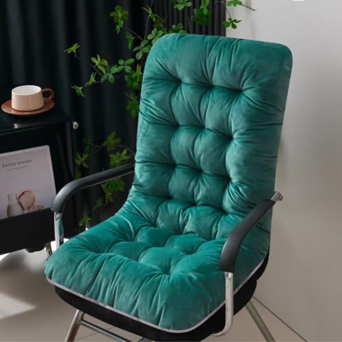 UNWAAT Rocking Chair Cushions High Back Patio Cushion Non-Slip Bottom Tufted Seat Pads with Ties Office Chair Pads Seat Cushion