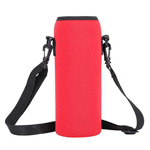 Outdoor 1000ml Water Fles Geïsoleerde Cover Neopreen Draagtas Pouch met Strap - Image 7