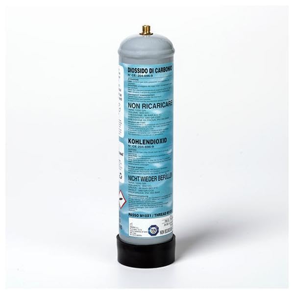 Kit impianto acquario: bombola CO2 600 gr. M10x1 con piedino + riduttore di pressione a 2 manometri + tubo