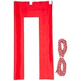 イタミアート 紅白幕 高さ70cm×長さ1260cm (7間) テトロンポンジ 紅白ひも付 KH002-07IN