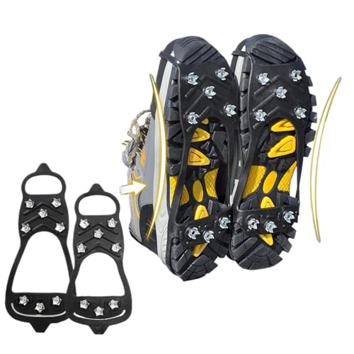Crampones Crampones for Botas de Nieve y Hielo, Fundas Antideslizantes for Zapatos, for Invierno, Escalada al Aire Libre, Senderismo Escalada De MontañA(M (EU35-40))