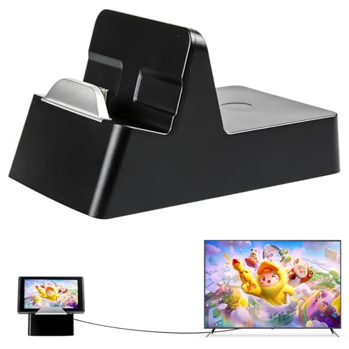 Switch Docking Station pour Nintendo Switch/OLED/SwitCh2 : station de charge portable SwitchDock, support de charge 4K HDMI TV Adaptateur de remplacement...