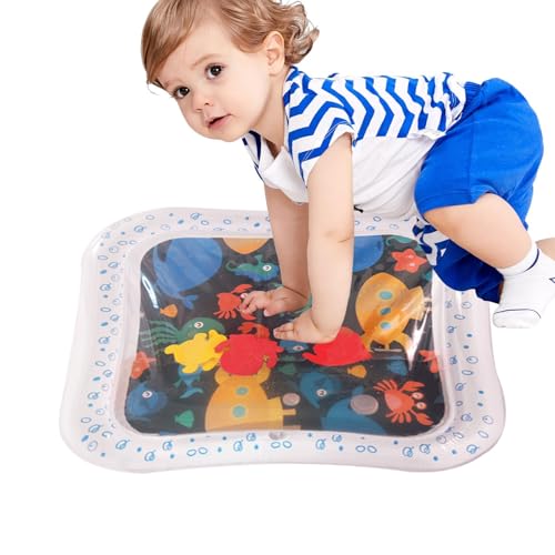 Alfombra De Agua para Juegos - Juguetes Sensoriales De Agua con Alfombra De Actividades | Cojín Cuadrado Juguetes Educativos, Centro de Actividades con Juegos para Desarrollo Sensorial y Estimulación