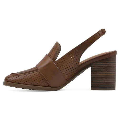Image of WHITE MOUNTAIN Women's Vocality Loafer Style Block Heel