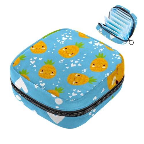 Simpatico motivo a cuore ananas bianco