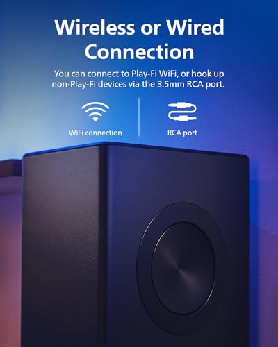 Image of PHILIPS Fidelio FW1 Wireless Subwoofer for TV,Rich Bass Sound with DTS Play-Fi,Dual Passive-Radiator,420W Large Output,Smart Pairs,RCA Connection,Perfect for Movie and Music,Head-Turning Looks,Black
