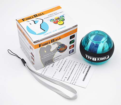 Wincspace Wrist Trainer Power Arm Strengthener Essential Gyroscopic Wrist and Forearm Exerciser Ball (Ocean Green)