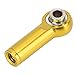 Dilwe 10PCS Link Rod End Joint, M4 Aluminium Alloy Ball Holder Tie for 1/10 RC Car, Truck, Cart Model(Golden)