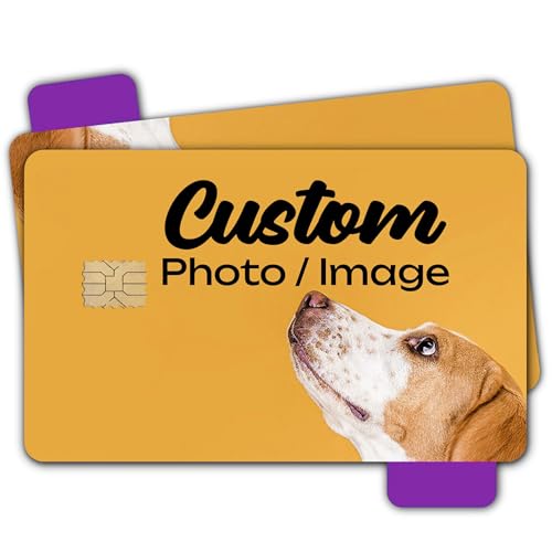 Personalized Card Skin Covers Stickers - Debit Card Skin Personalized - Custom Credit Card Skin Sticker - Card Covers for Debit Cards - Debit Card Skin Custom with Your Image, Photo