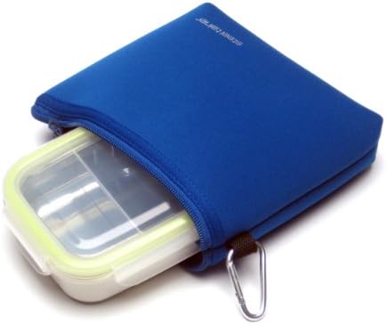 Steeltainer Neoprene Compact Size Container Carrying Pouch (Blue), Container Is Not Included.