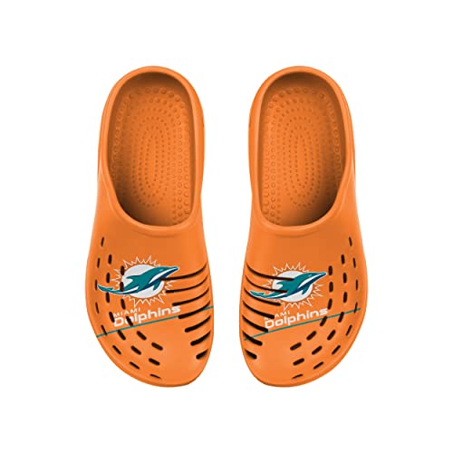 Foco Nfl Boys Youth 8-16 Team Logo Sport Clogs Water Sandals Slippers Shoes (Miami Dolphins, Us_Footwear_Size_System, Big_Kid, Men, Numeric_Range, Medium, Numeric_1, Numeric_13) #TOP8