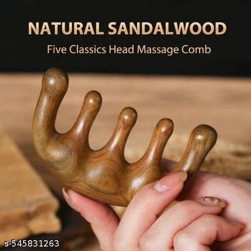 KENYS Full Body Universal masager Wooden Scalp Massage Comb Natural Wood Comb Wide Tooth Hair Comb Head Massage Tool Meridians Scalp Massage Gua Sha Comb, (Men & Woman) 3