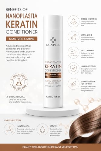 Image of SKINPLUS NANOPLASTIA KERATIN SHAMPOO And CONDITIONER SET 300mlx2