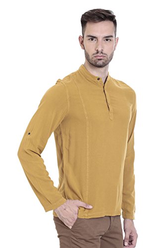 Image of Identiti Men Solid Slim Fit 100% Viscose Casual Shirt /Kurta for Men