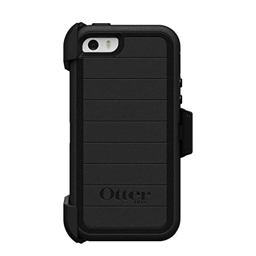 OtterBox DEFENDER SERIES Case for iPhone SE (1st gen - 2016) and iPhone 5/5s ONLY - Retail Packaging - BLACK