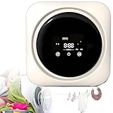 OzcNykt Kompakte und tragbare Mini-Sockenwaschmaschine (3,5 l), vollautomatisch, zur Wandmontage, mit Schleuderfunktion, ideal für Studentenwohnheime und Ferienwohnungen Desktop