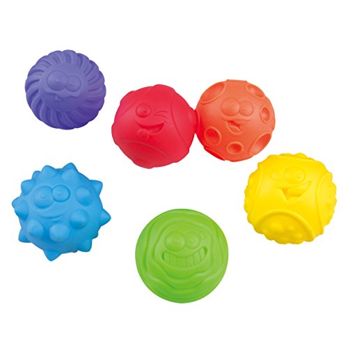 PlayGo Sensory Balls for Baby Great Variety In Rainbow Texture