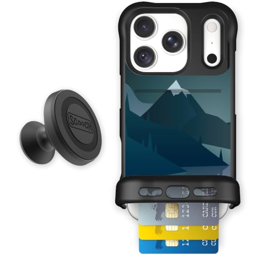 Scooch for iPhone 18 Pro/17 Pro Wallet Case, Wingmate, Midnight Ridge