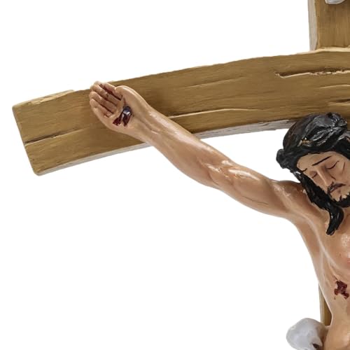 Cruz de Jesús para exhibición de arte en casa de campo y devoción 7