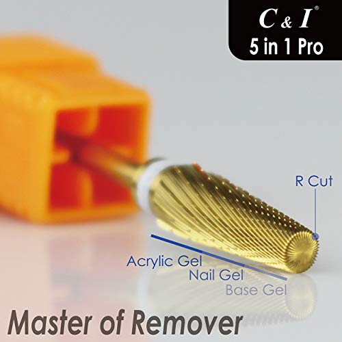 C & I 5 in 1 Nail Drill Bit, Mixed Sizes Edition, Cross Teeth, 2 Way - Image 3
