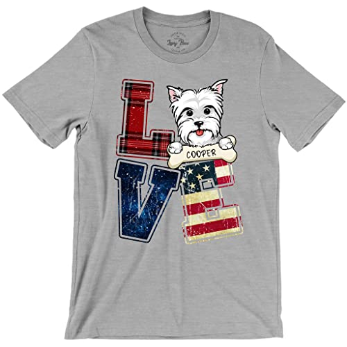 Levy Paw Personalized Dog Lover Shirt 4Th Of July Shirt Custom Dog Breed Shirt With Name Custom Dog Lover Independence Day Tshirt Dog Shirt Multiple Colors #TOP2