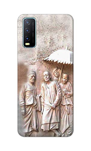 Image of Printed Hard Back Cover Case for Vivo Y20 | Y20 2021 | Y20i | Y20s | Y20G | Y20S (G) | Y20SG | Y20T Back Cover (Sai Baba) -1803