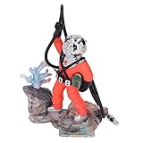 PENO Unterwasser-Aquarium-Dekoration Universal-Sauerstoff-Aktions-Aquarium-BelüFtungs-Taucher-Sichere Aquarium-Einheits-Dekoration (Rot)