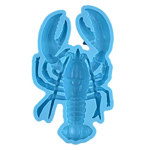 Moldes de resina de langosta, molde de silicona epoxi de animales, molde de silicona de langosta para pared, escritorio, gabinetes, decoración de moldes de fundición
