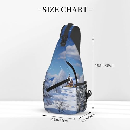 Sling bag para mujer y hombre con diseño navideño miniatura 2