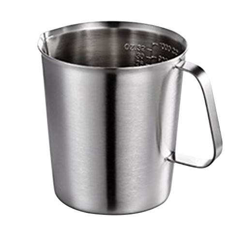 Stainless Steel Measuring Cup Milk Frothing Pitcher with Handle 500ml - Detailed View