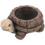 Resistente a la intemperie y robusta: la jardinera de cemento para exteriores garantiza la protección contra la lluvia y los rayos uv, entregando una jardinera de mesa de concreto que conserva la estructura y la belleza con el tiempo, macetas de animales para plantas, jardinera de flores de animales