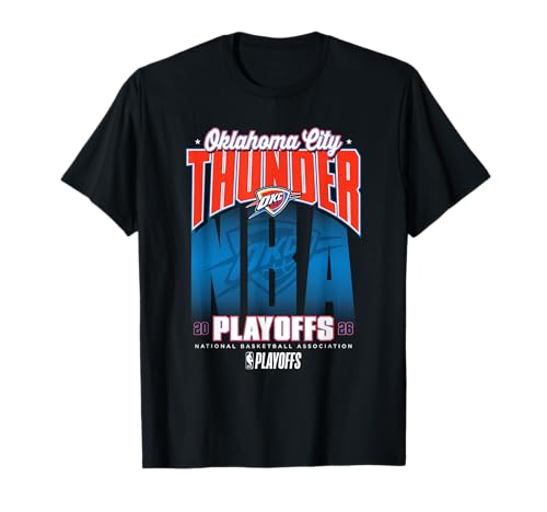 NBA Official 2026 Playoffs Oklahoma City Thunder Fade T-Shirt