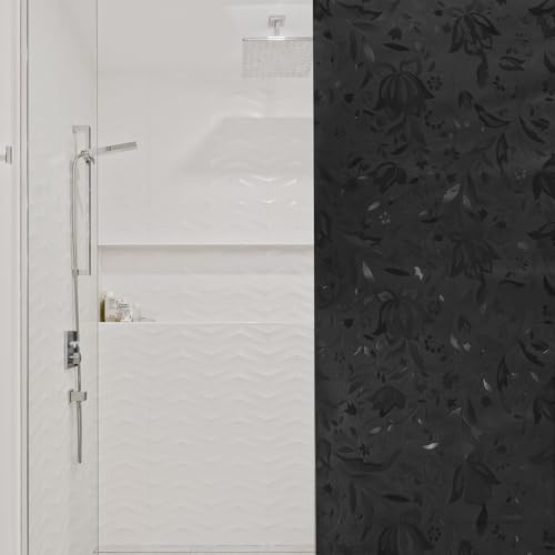 Película decorativa para ventana negra 200x45 cm PVC miniatura 3
