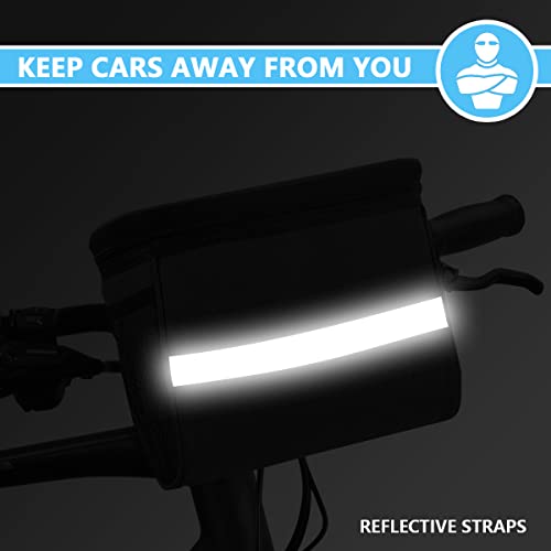 Mattisam Bike Basket Front, Bike Handlebar Bag With Bike Phone Mount Fit Phone Under 7", Water Resistant Bike Cooler Bicycle Basket Road Mountain Bike Cycling Accessories For Kids Girls Boys Men Women #TOP7