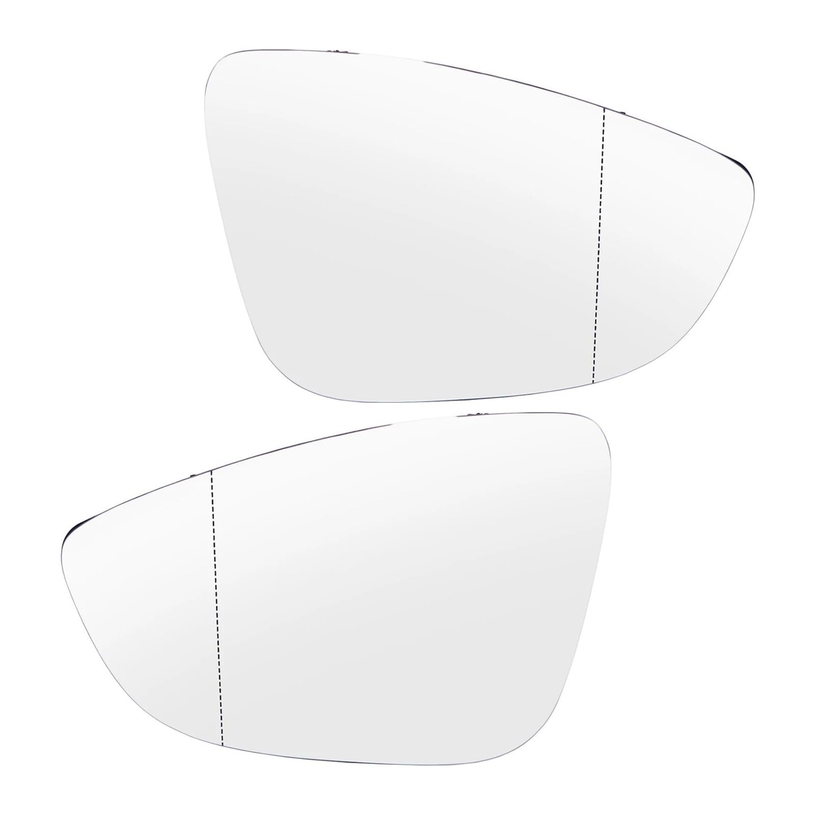 Para VW Para CC Para Scirocco Para EOS Para Jetta MK6 Espejo Lateral Cristal Convexo Con Calefacción Ala Puerta Retrovisor Gran Angular Cristal Espejo Retrovisor Calefactado
