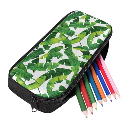 Image of Hawaii Banana Leaves Pencil Case for Men Women,Large Capacity Pencil Box for Boys Girls,Pencil Case Pouch with Zipper for School Work Travel