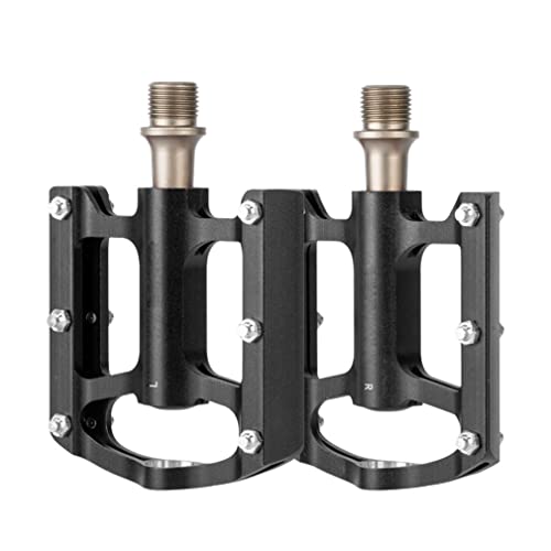 Pedales de Bicicleta. Pedales ultraligeros de aleación de Aluminio, 3 rodamientos sellados con Tacos for Bicicleta Plegable de montaña y Carretera, MTB BMX, 248g