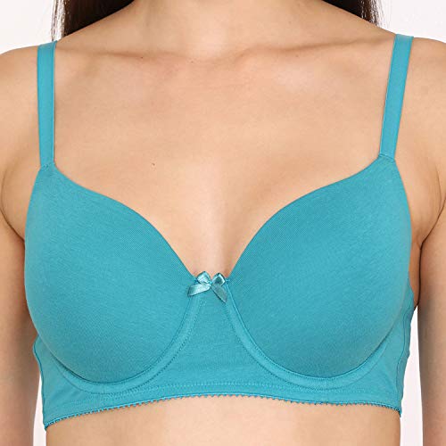 Image of Zivame Women's Cotton Blend Seamless T-Shirt Bra