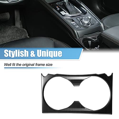 X AUTOHAUX Car Armrest Cup Holder Frame Gear Shift Cover Trim Interior Decorative Protector for Mazda CX-5 CX5 2017 2018 2019 2020 2021 2022 Black - Image 4