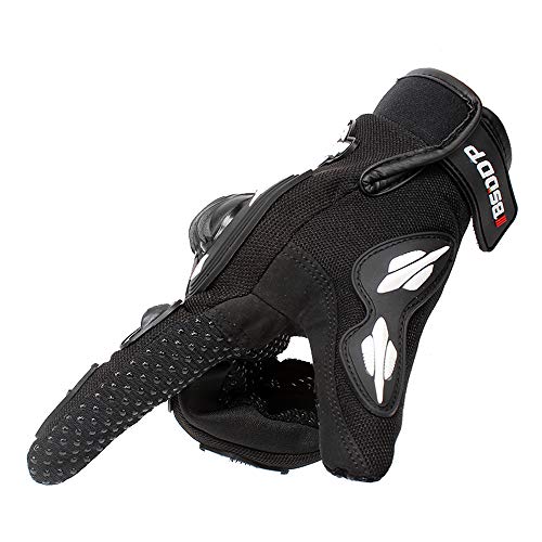 Sangmei Luvas de motocicleta masculinas tela sensível ao toque de dedo completo motocicleta motocicl